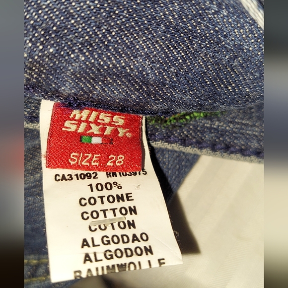 Miss 60 Karen Style Size 28 Straight, Classic Indigo Jeans - Picture 7 of 10
